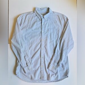 Timberland Button Down Shirt Light Blue Cotton Mens Size Large Gorpcore Casual